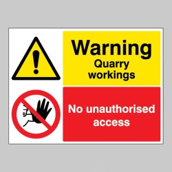 Warning - Quarry Workings - Keep Out