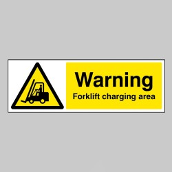 Warning - Forklift Charging Area