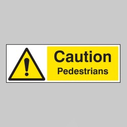 Caution - Pedestrians