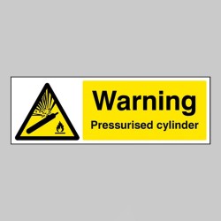 Warning - Pressurised Cylinder