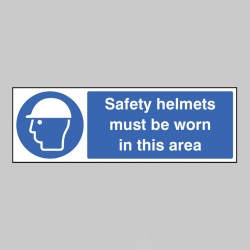 Safety Helmets Must be Worn in this Area