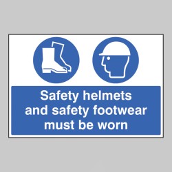 Safety Helmets and Safety Footwear Must be Worn