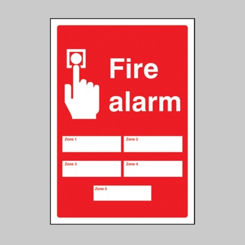 Fire Alarm 5 Zones - Adapt-a-Sign