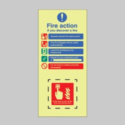 EasiFix Fire Action - in the event of a Fire - Lift the Cover and Activate Alarm