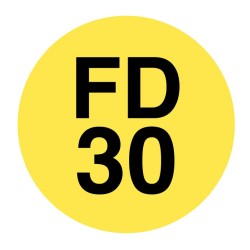 FD30 - Fire Door ID Tag