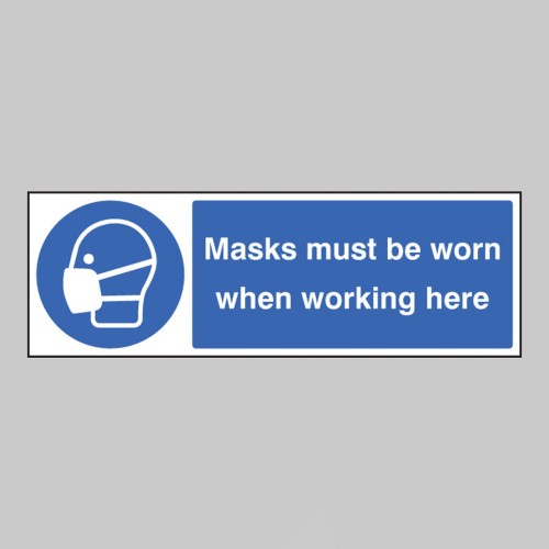 Masks Must be Worn When Working Here