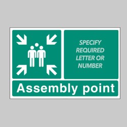 Assembly Point - Landscape - Select Number or Letter