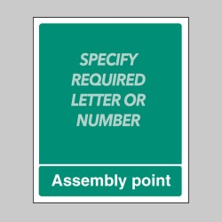 Assembly Point - Portrait - Select Number or Letter