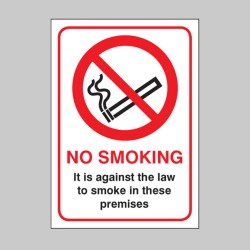 No Smoking it Is Against the Law - (England and Northern Ireland)