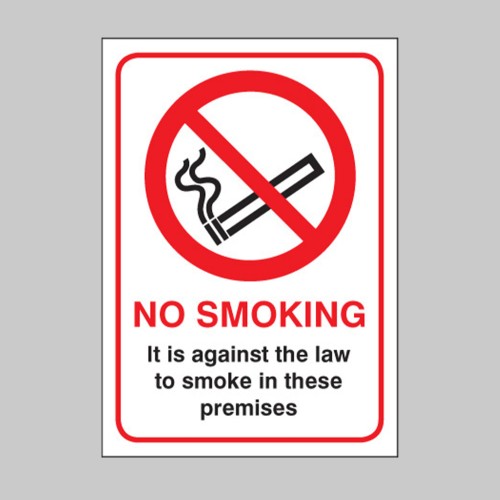 No Smoking it Is Against the Law - (England and Northern Ireland)