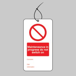 Maintenance in Progress - Double Sided Tags (Pack of 10)