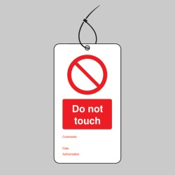 Do Not Touch - Double Sided Tags (Pack of 10)