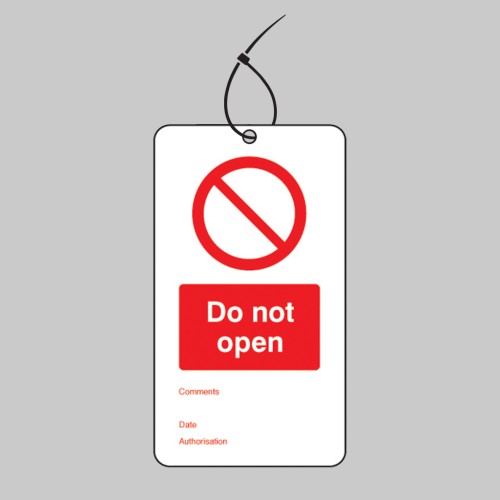 Do Not Open - Double Sided Tags (Pack of 10)