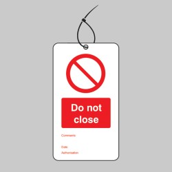 Do Not Close - Double Sided Tags (Pack of 10)