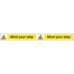 Mind Your Step - Self Adhesive Vinyl - 400 x 35mm