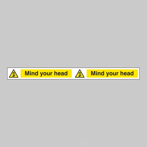 Mind Your Head - Self Adhesive Vinyl - 400 x 35mm