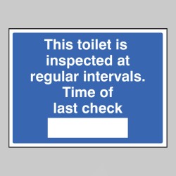 This Toilet Is Inspected (Space for Time)