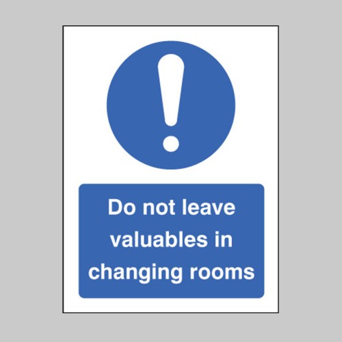 Do Not Leave Valuables in Changing Rooms