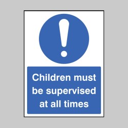 Children Must be Supervised At All Times