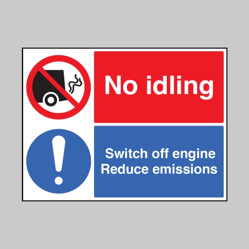 No idling - Switch off Engine Reduce Emissions