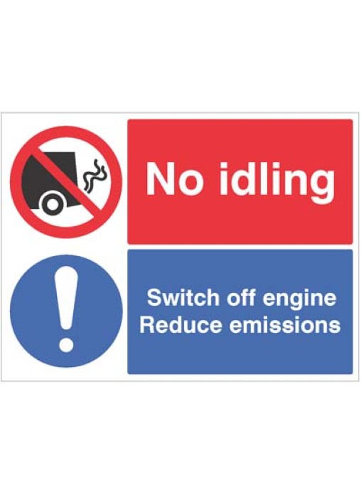 No idling - Switch off Engine Reduce Emissions