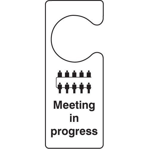 Meeting in Progress - Door Hanger