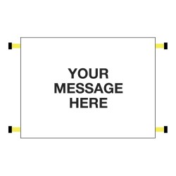 Your Message Here - Door Screen Sign