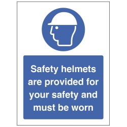 Safety Helmets are Provided for your Safety