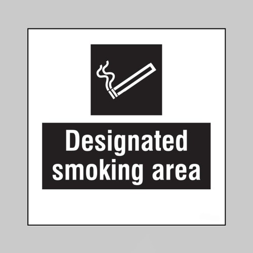 Designated Smoking Area - Add a Logo - Site Saver