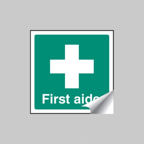 First Aider - Sticker - 50 x 50mm