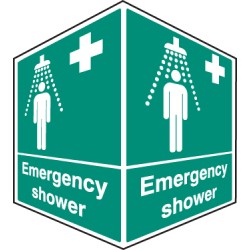 Emergency Shower - Projecting Sign