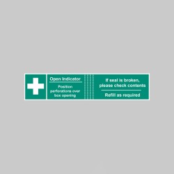 First Aid Box Tamper Labels (Pack of 50)