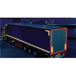 Red Lorry Marking Contour Tape  (Curtain Vehicle)