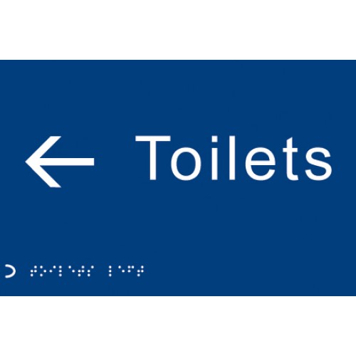 Braille - Toilets - Arrow Left