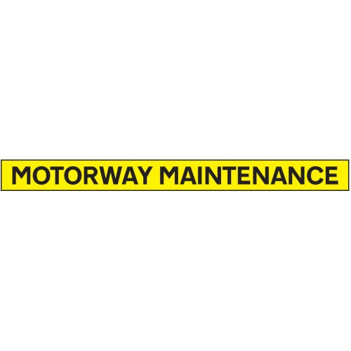 Motorway Maintenance - Reflective Magnetic