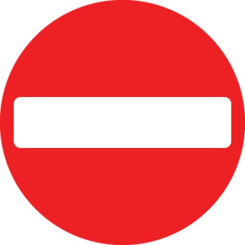 No Entry - Class RA1