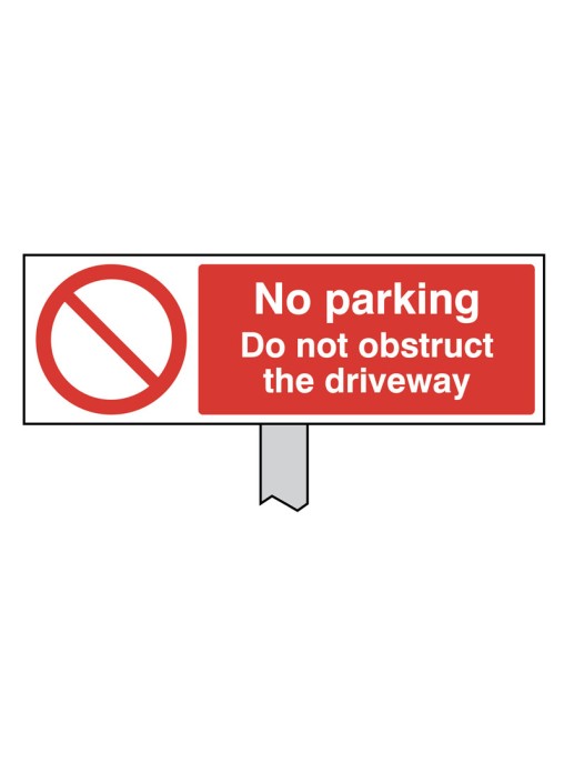 No Parking - Do not Obstruct the Driveway Verge Sign