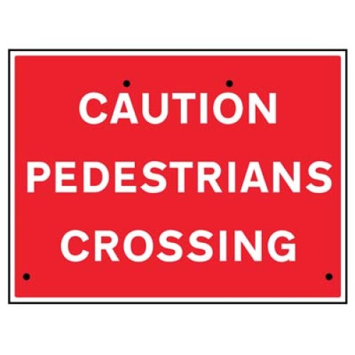 Re-Flex Sign - Caution - Pedestrians Crossing