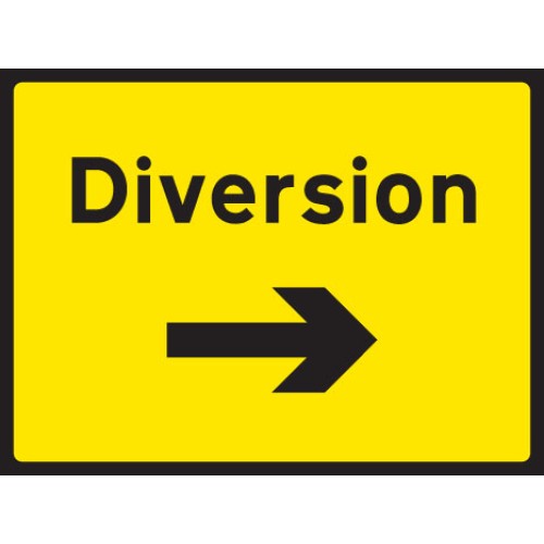 Diversion - Arrow Right - Class RA1 - Temporary