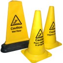 Caution Slippery Surface - Round Cone