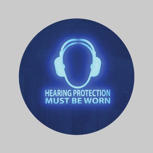 Noise Activated Sign - Hearing Protection Must be Worn