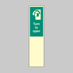 Door Plate - Turn to Open Left