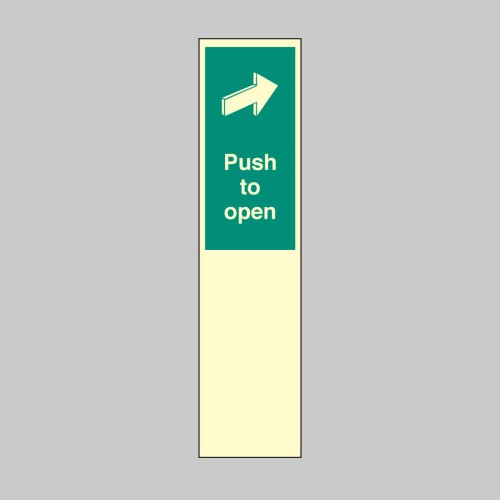 Door Plate - Push to Open