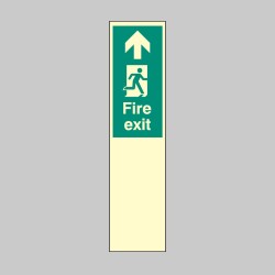 Door Plate - Fire Exit Straight On