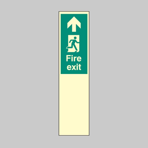 Door Plate - Fire Exit Straight On