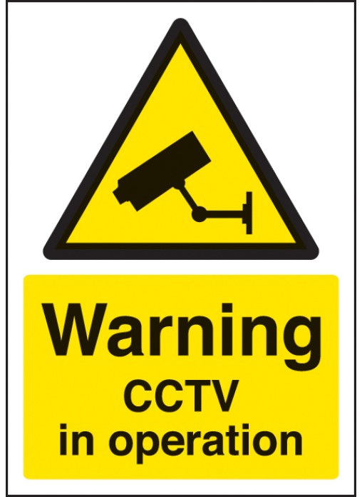 A4 Warning - CCTV in Operation