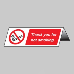 Thank You for Not Smoking Table Cards (Pack of 5)