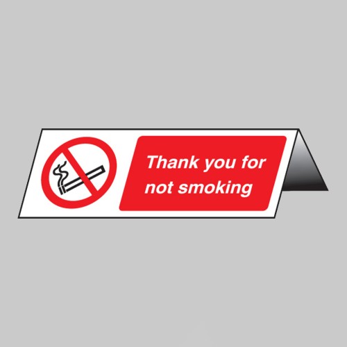 Thank You for Not Smoking Table Cards (Pack of 5)