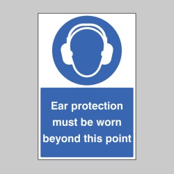 Ear Protection Must be Worn - Floor Graphic