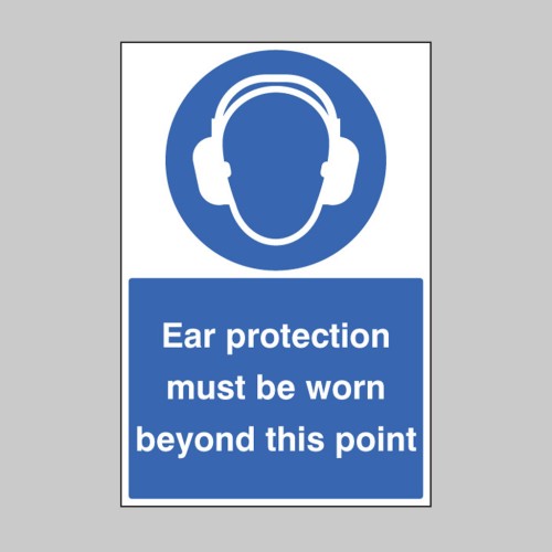 Ear Protection Must be Worn - Floor Graphic